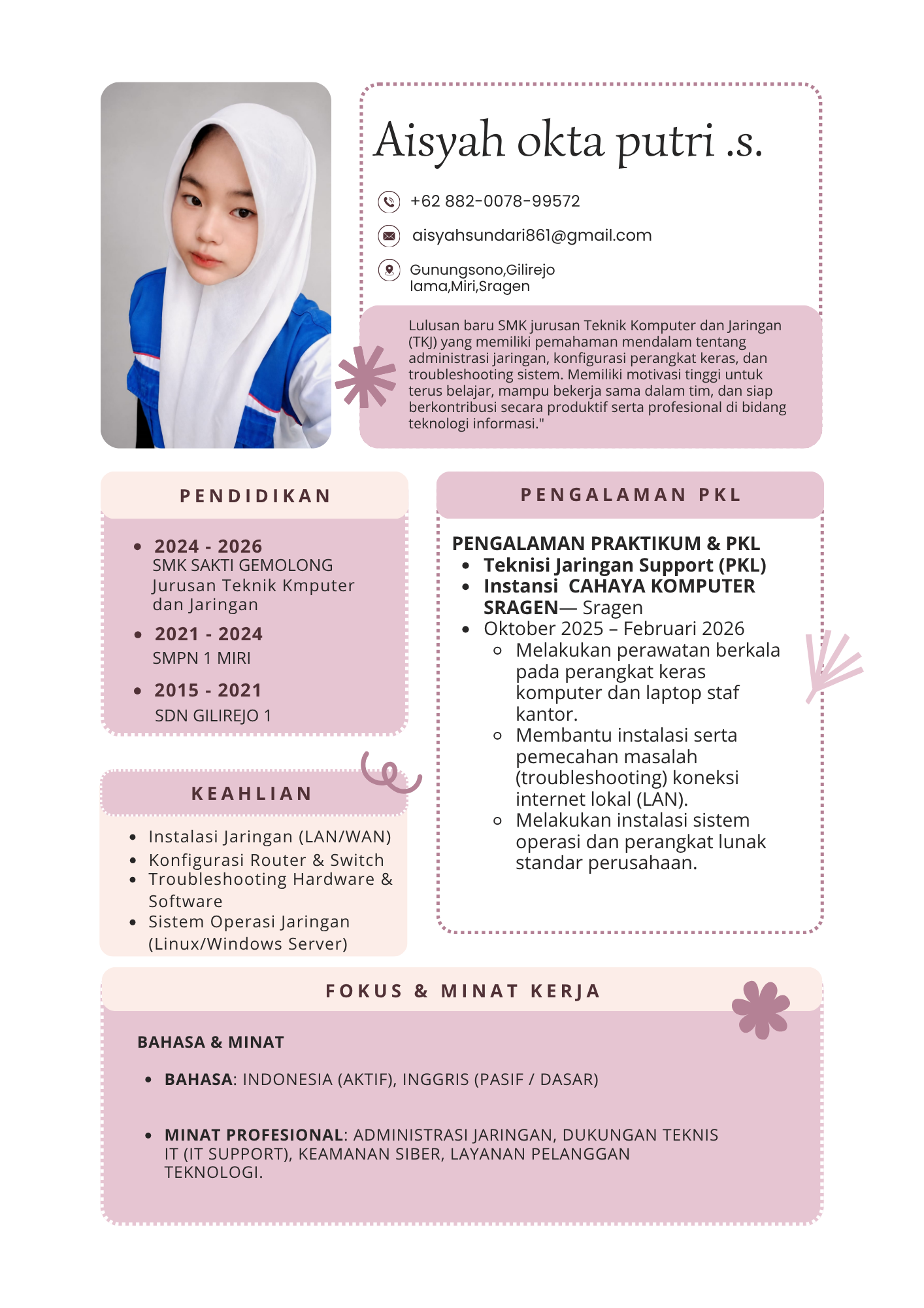CV Aisyah Okta Putri